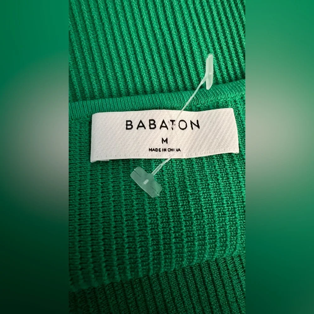 Babaton Vibrant Green One-Shoulder Dress size M - Picture 7 of 9